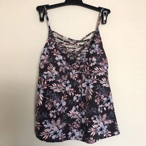Wave Zone Strappy Tankini Swimsuit